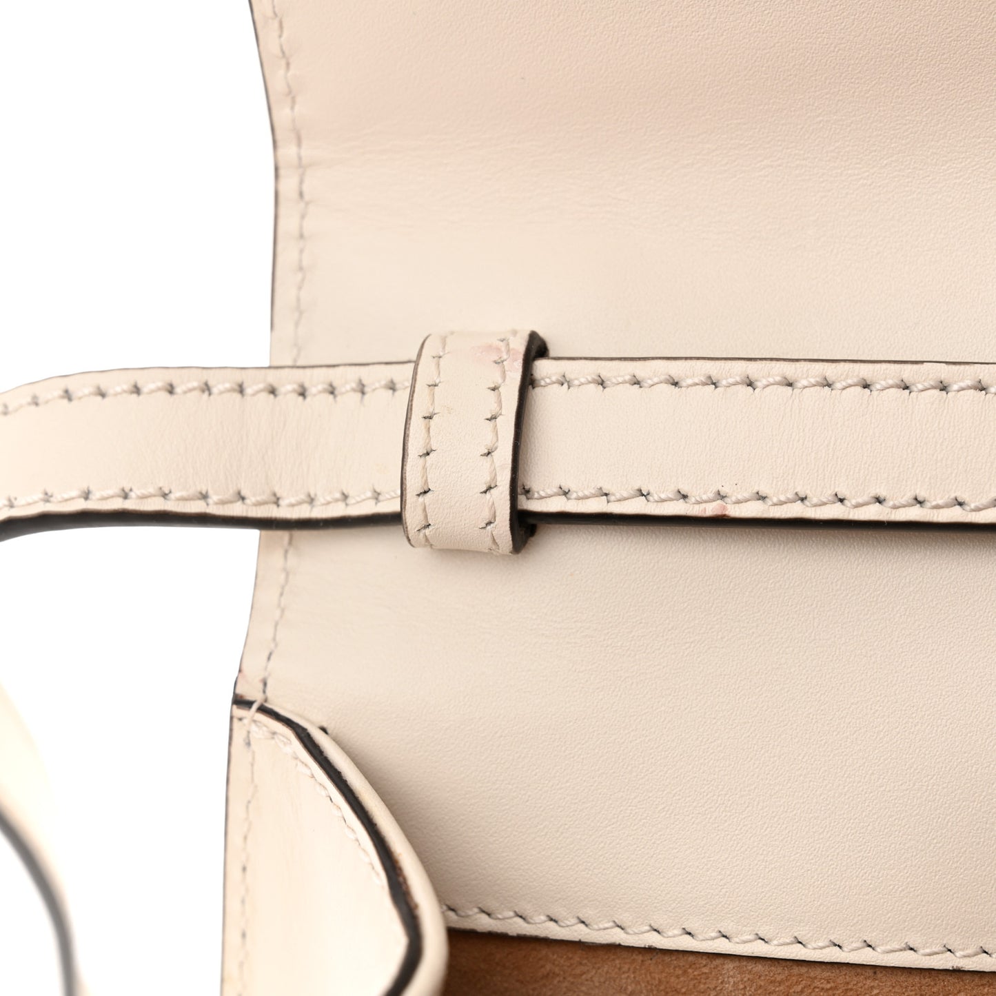 Calfskin Mini Sylvie Top Handle Bag White