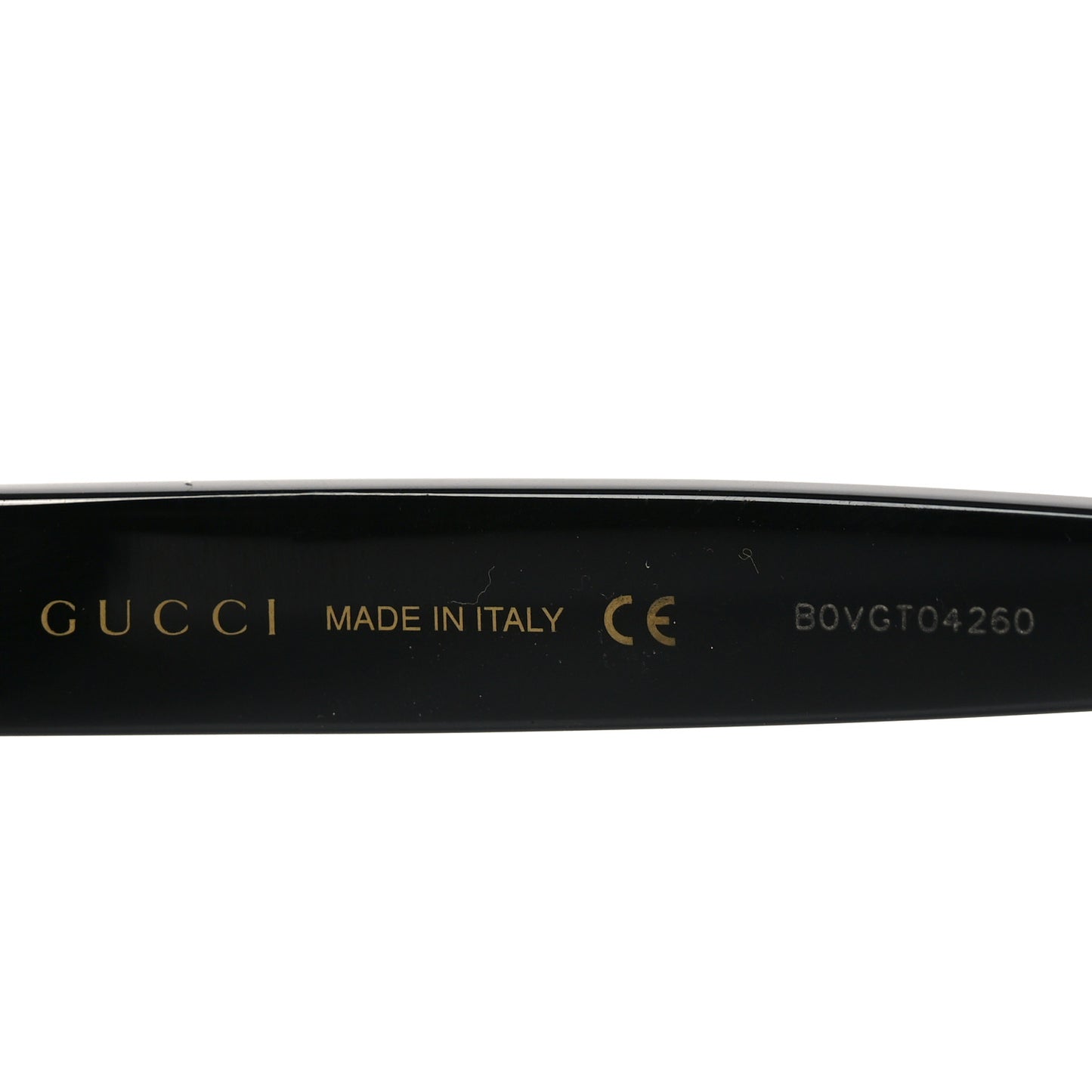 Acetate Rectangle Frame Sunglasses GG0624S Black