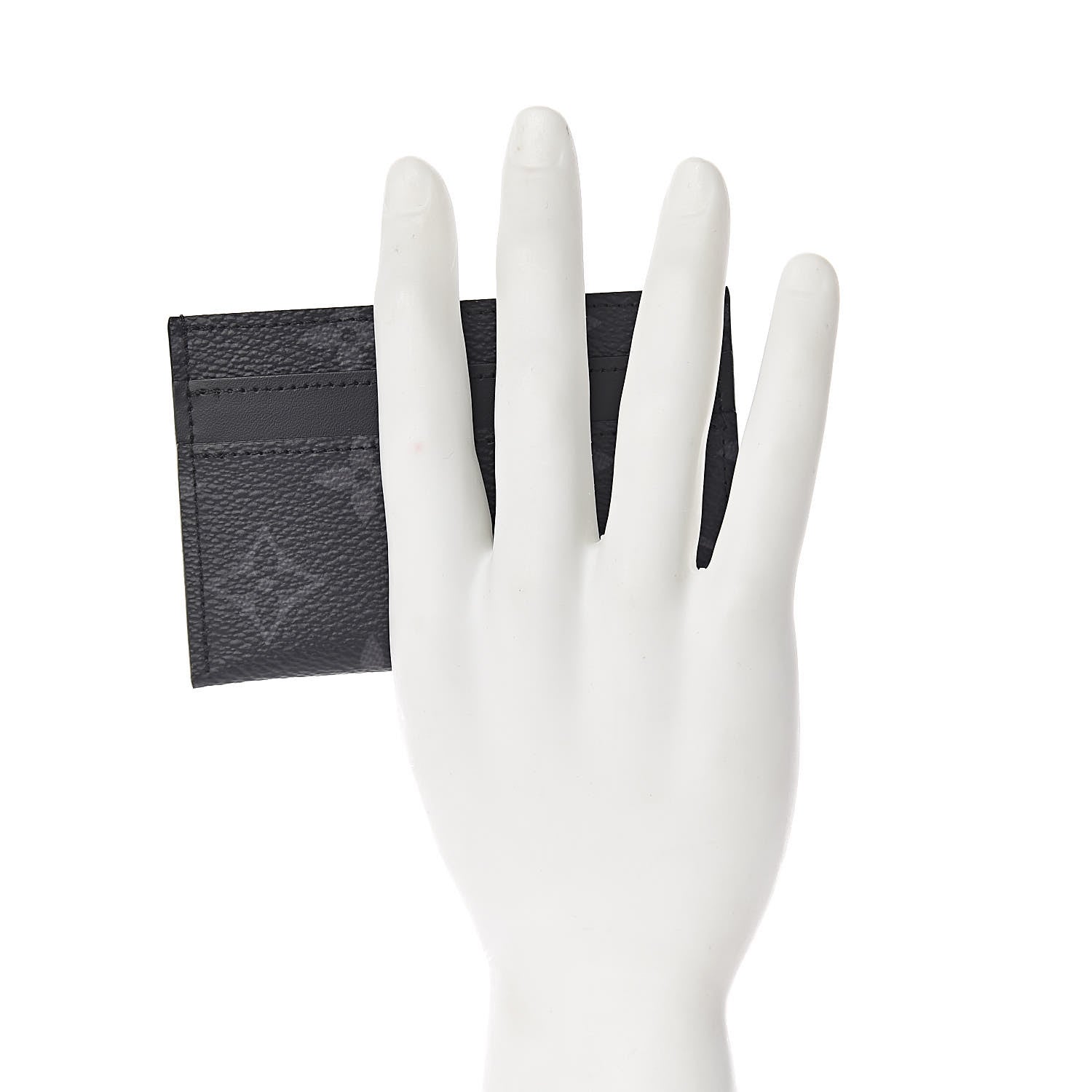 Louis Vuitton Monogram Eclipse Porte-Cartes Double Card Holder 2 of 7
