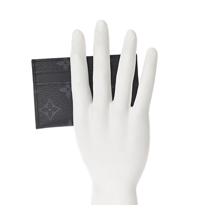 Louis Vuitton Monogram Eclipse Porte-Cartes Double Card Holder 2 of 7