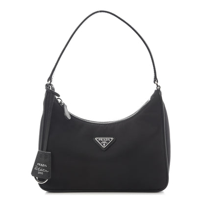 Prada Tessuto Nylon Saffiano Mini Re-Edition 2005 Bag Black 1 of 9