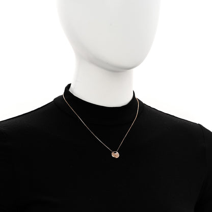Cartier 18K Pink Gold Diamond Pink Opal XS Amulette de Cartier Pendant Necklace 2 of 5