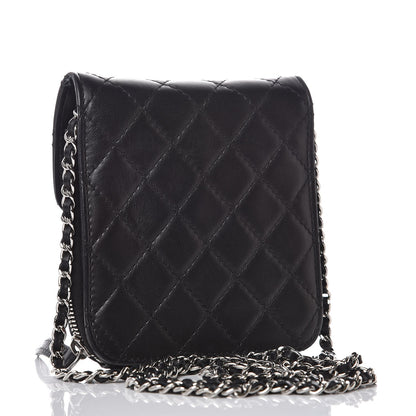 Chanel Lambskin Quilted Wallet On Chain Black 3 of 8