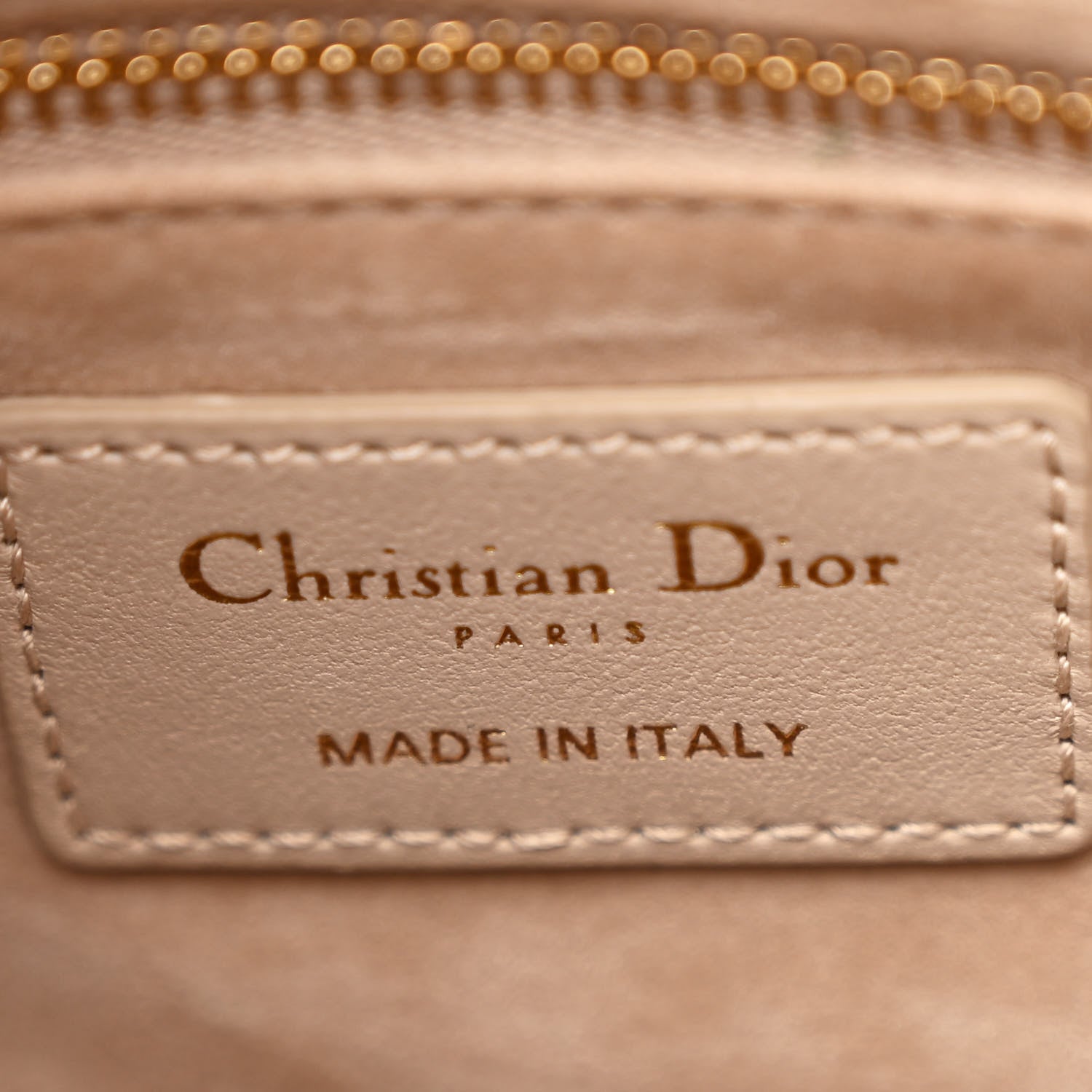 Christian Dior Lambskin Cannage Small My ABCDior Lady Dior Powder Beige 6 of 10