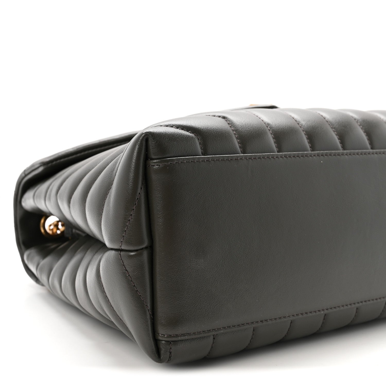 Saint Laurent Calfskin Y Quilted Monogram Medium Loulou Chain Satchel Military Olive 8 of 9