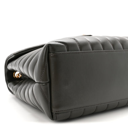 Saint Laurent Calfskin Y Quilted Monogram Medium Loulou Chain Satchel Military Olive 8 of 9