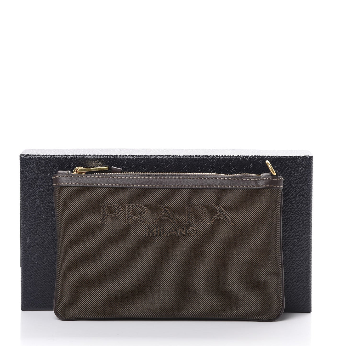 Jacquard Logo Pouch Corda Bruciato