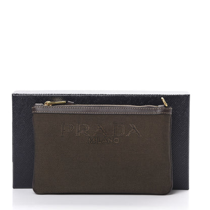 Prada Jacquard Logo Pouch Corda Bruciato 7 of 7