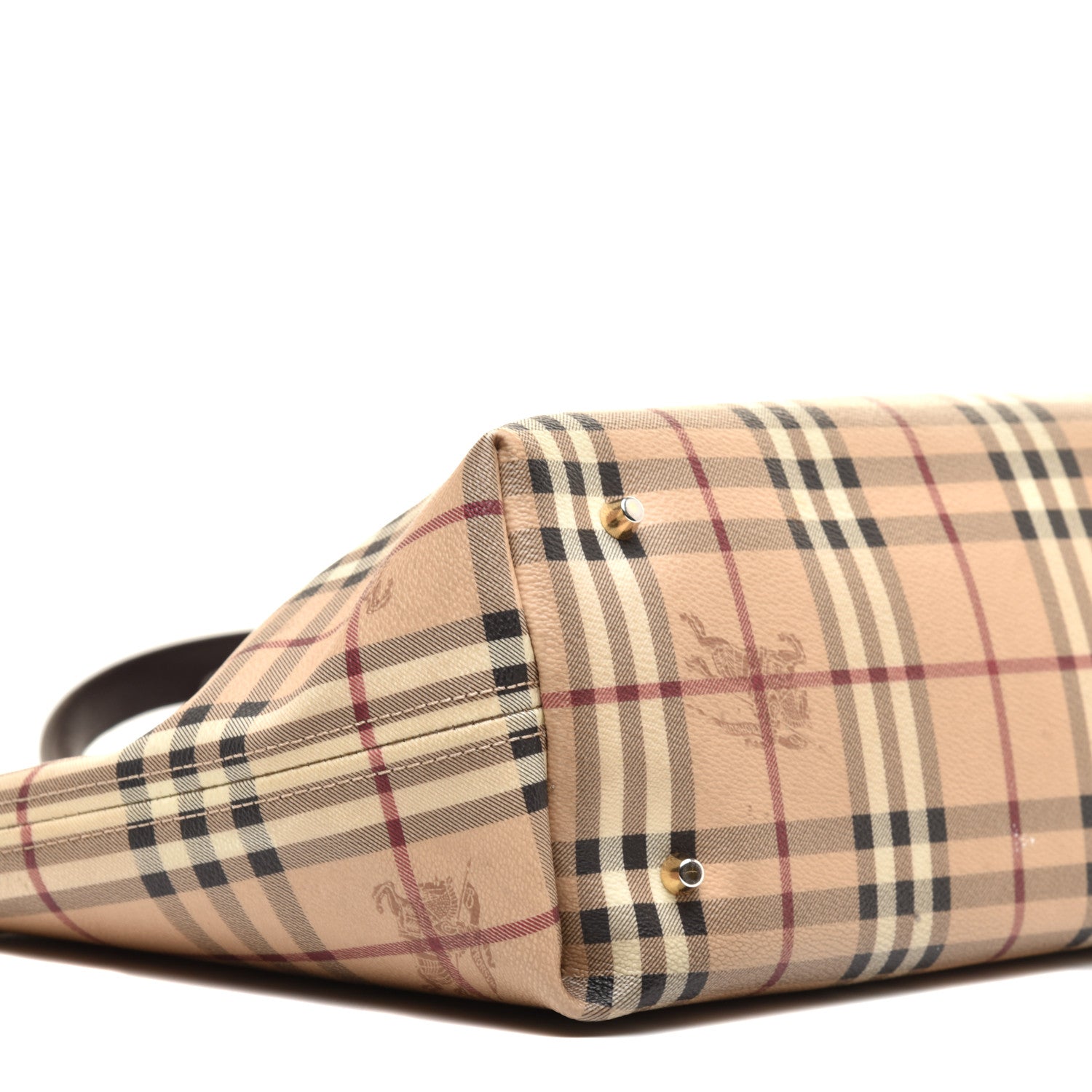 Burberry Haymarket Check Medium Regent Tote Chocolate 7 of 8
