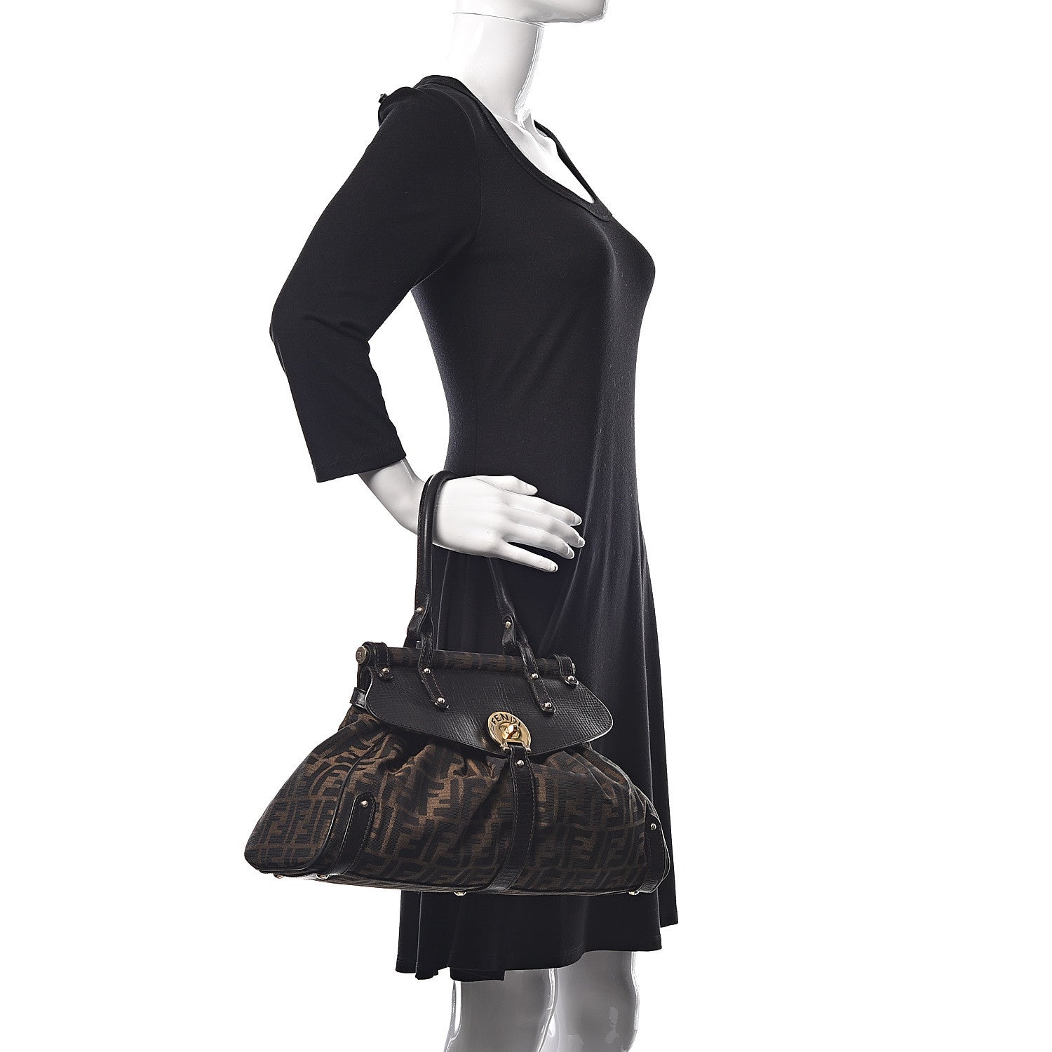 Fendi Zucca Medium Magic Bag Tobacco 2 of 9