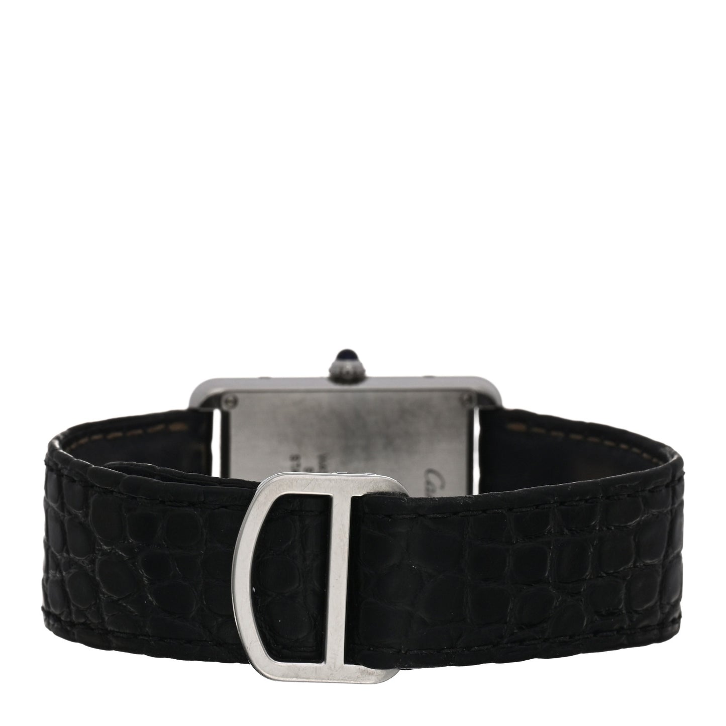 Stainless Steel Alligator 27mm Tank Solo Quartz Watch