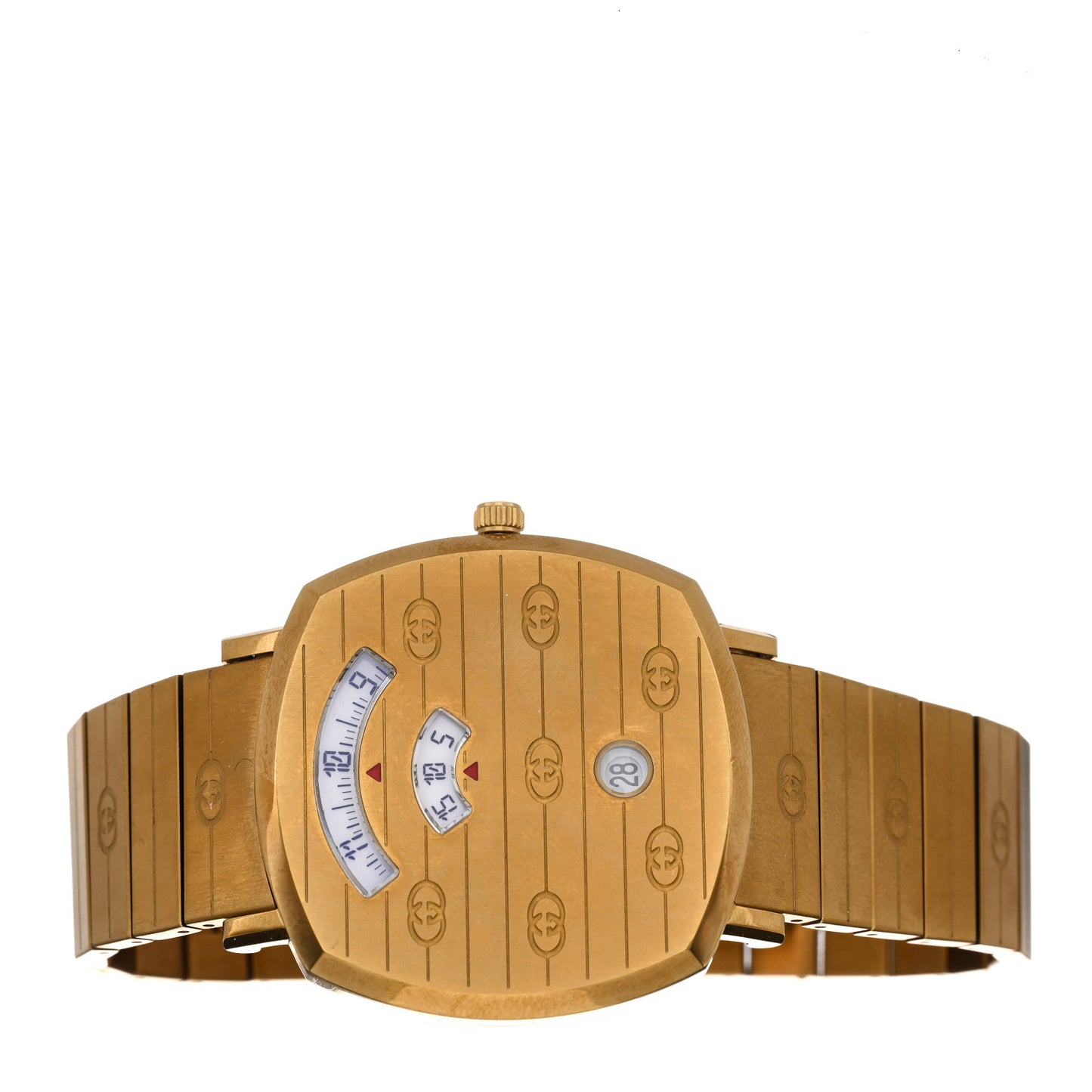 Stainless Steel 38mm Grip Quartz Watch Gold
