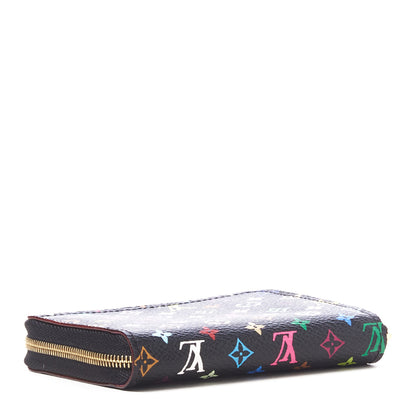 Louis Vuitton Monogram Multicolor Zippy Coin Purse Black Violet 3 of 8