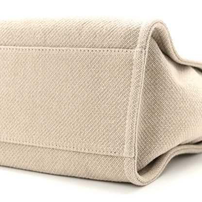 Chanel Mixed Fibers Small Deauville Tote Beige Black 11 of 11