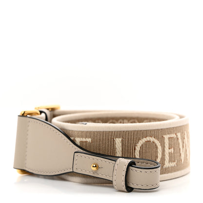 Loewe Calfskin Jacquard Anagram Strap Natural 1 of 7