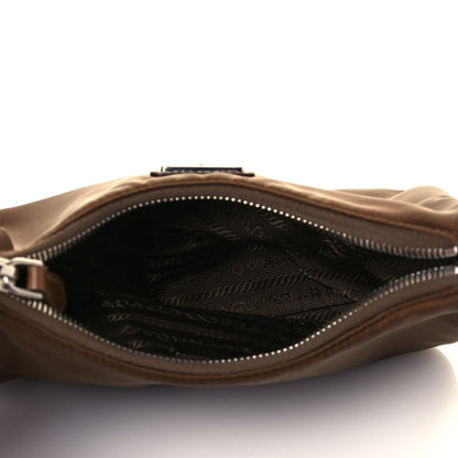 Prada Tessuto Nylon Saffiano Re-Edition 2005 Shoulder Bag Cacao 5 of 12