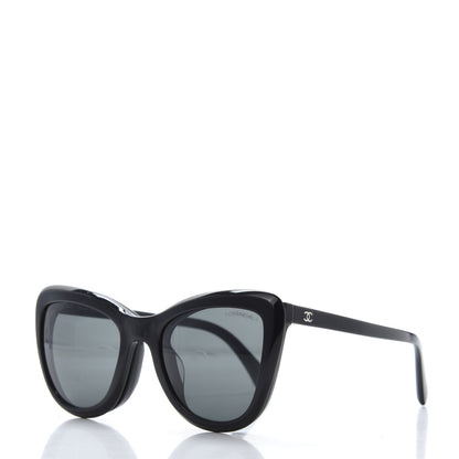 Chanel Acetate CC Clip On Sunglasses Set 5393 Black 2 of 11