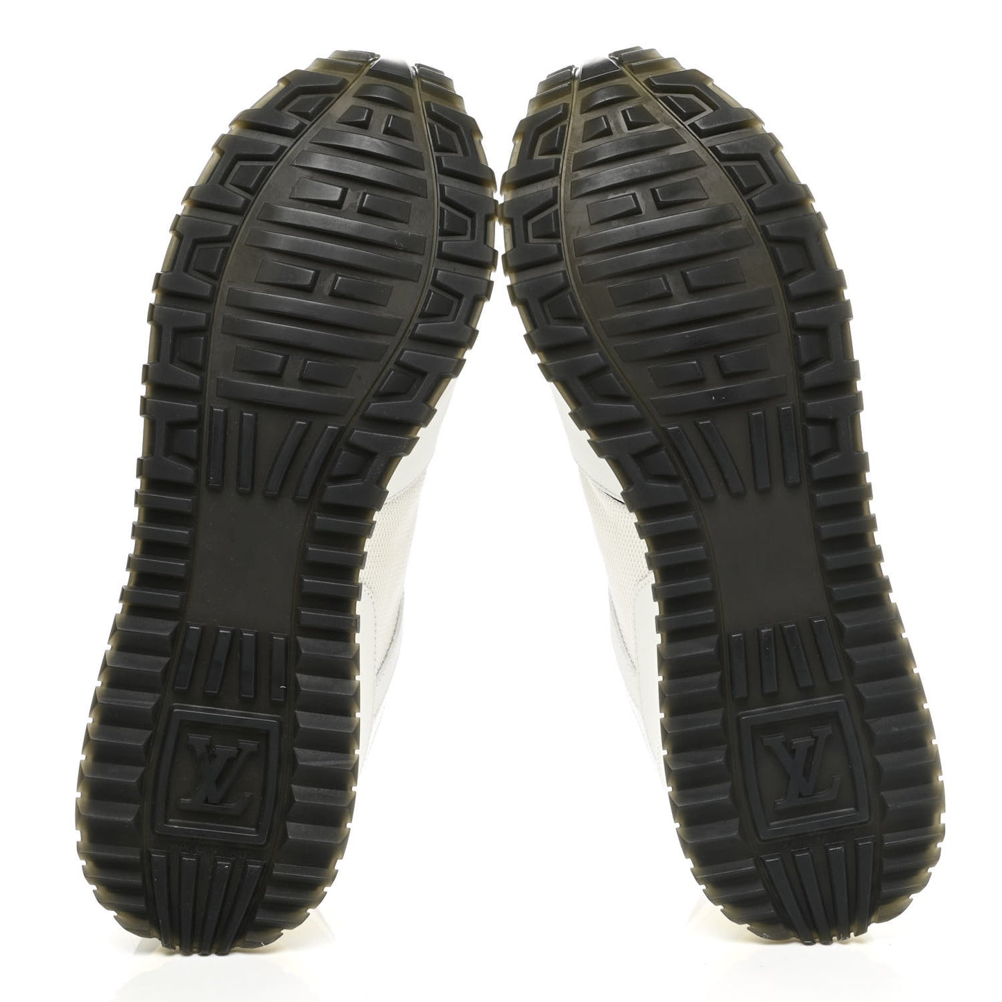Calfskin Monogram Run Away Sneakers 39.5 White