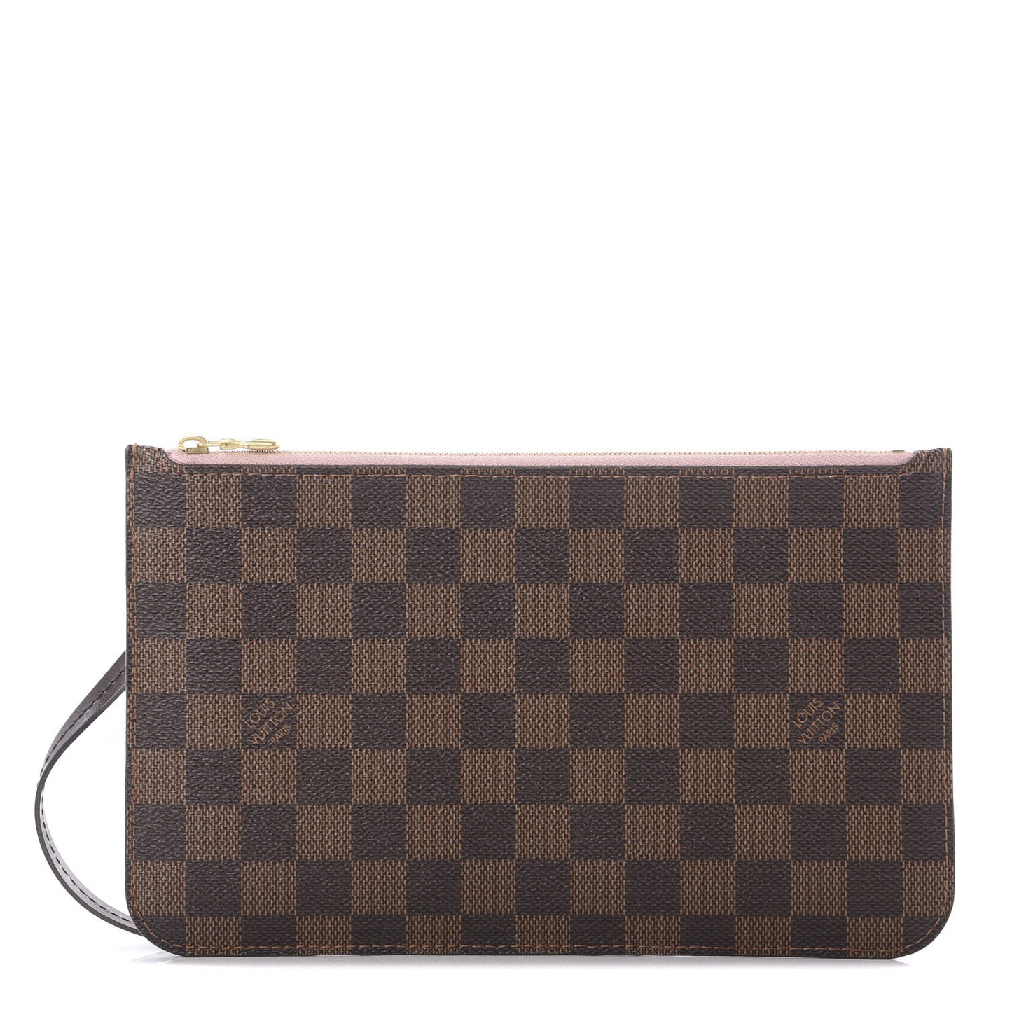 Damier Ebene Neverfull MM GM Pochette Rose Ballerine