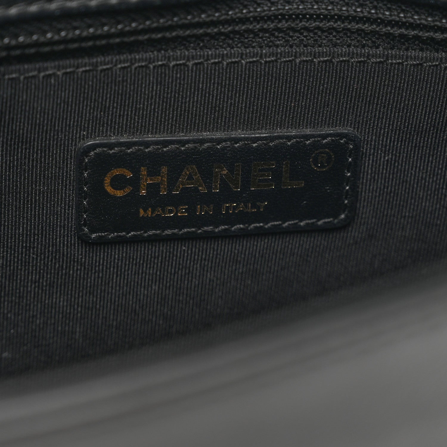 Chanel Calfskin Quilted Medium Graphic Flap Beige Black 7 of 10