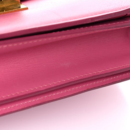 Celine Smooth Calfskin Medium Classic Box Flap Bag Pink 27 of 42