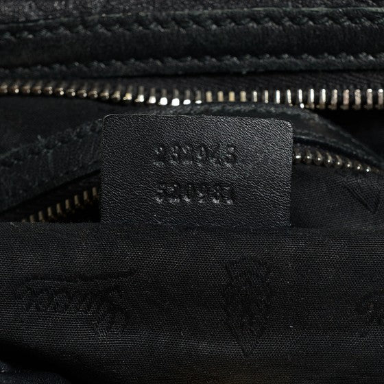Guccissima GG Twins Large Hobo Black