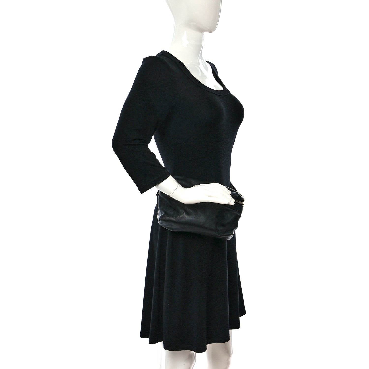 Saint Laurent Calfskin City Belt Bag Black 2 of 8