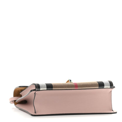 Burberry Derby Calfskin House Check Small Macken Crossbody Bag Pale Orchid 4 of 11