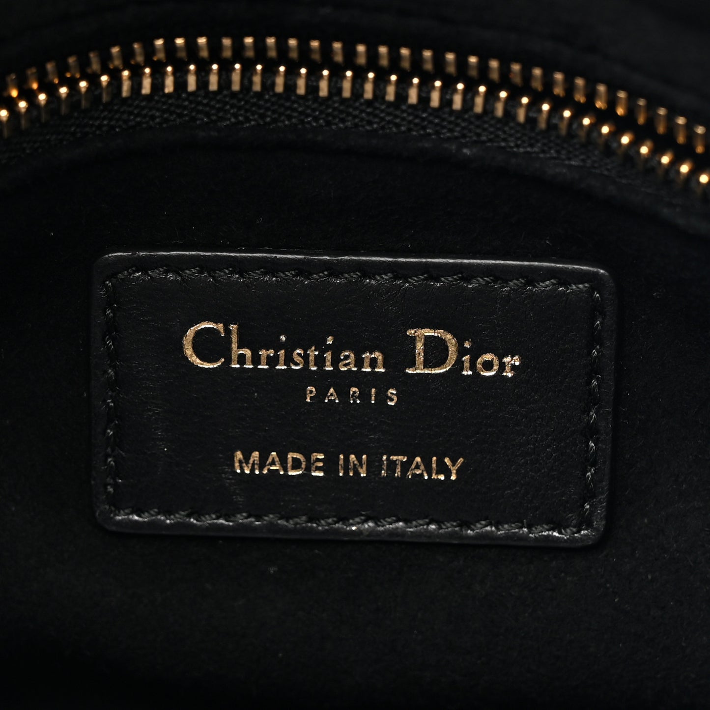 Velvet Mini Lady Dior Black