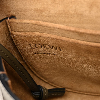 Loewe Calfskin Jacquard Mini Gate Dual Bag Autumn Green 6 of 9