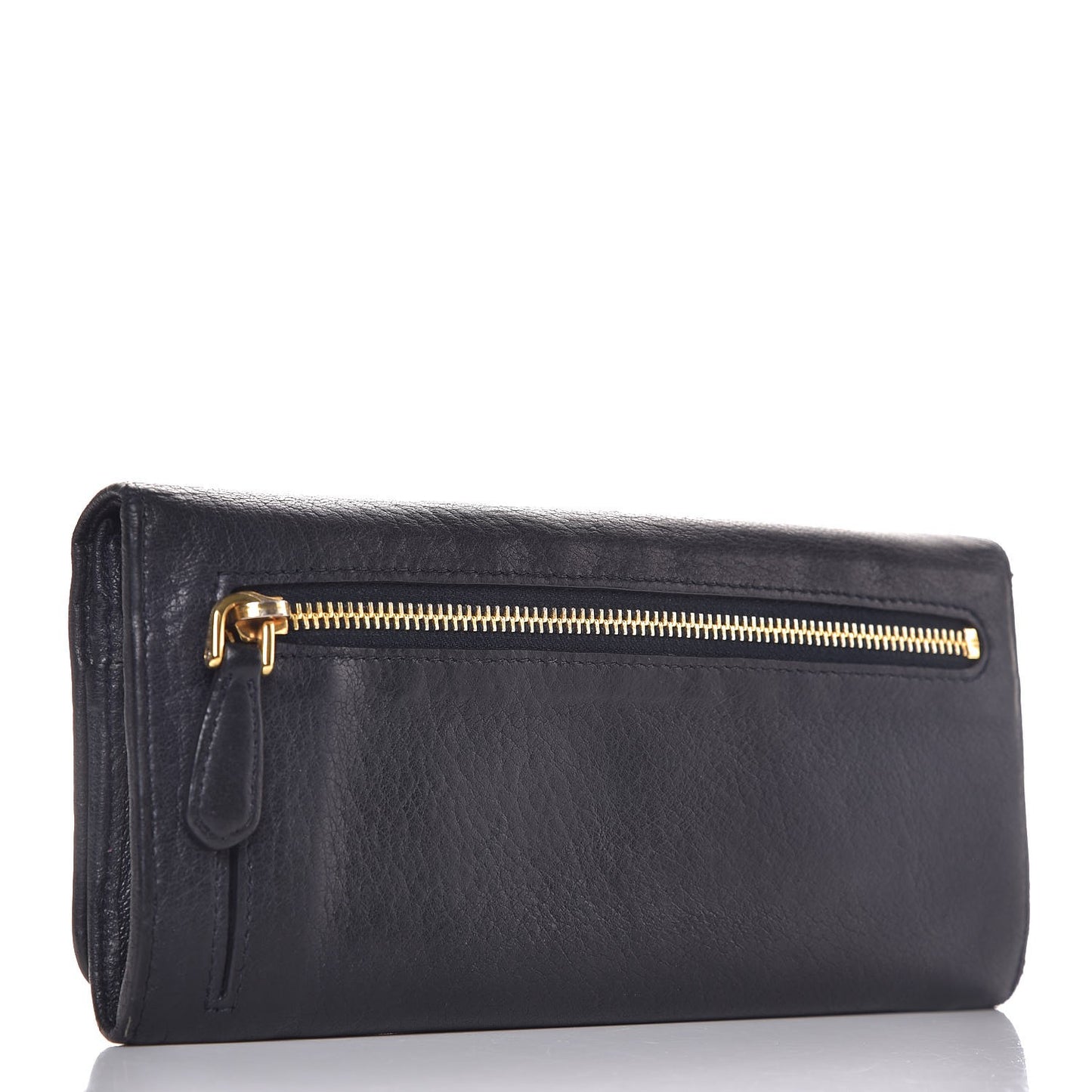 Vitello Phenix Continental Flap Wallet Black