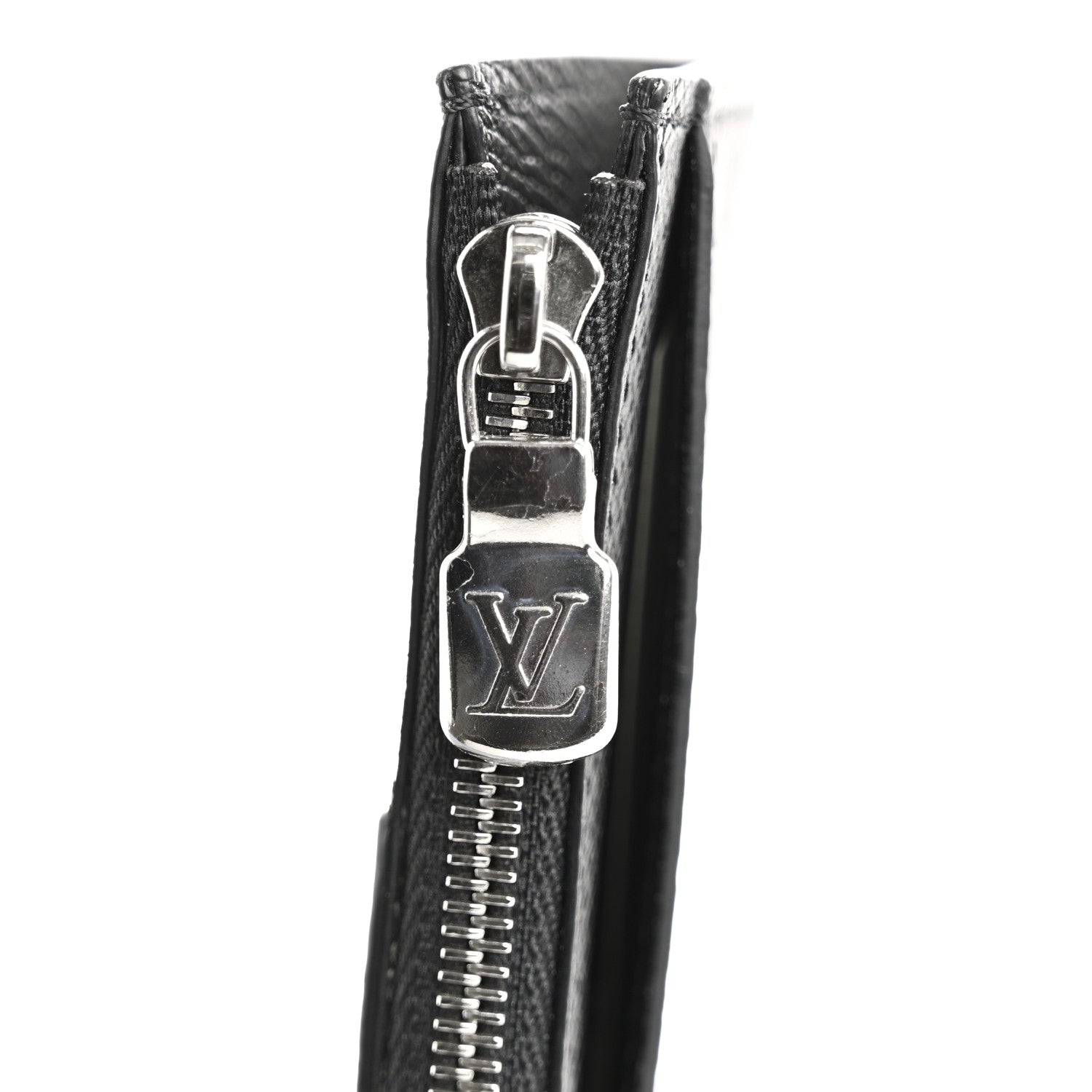 Louis Vuitton Monogram Eclipse Taiga Coin Card Holder Black 11 of 11