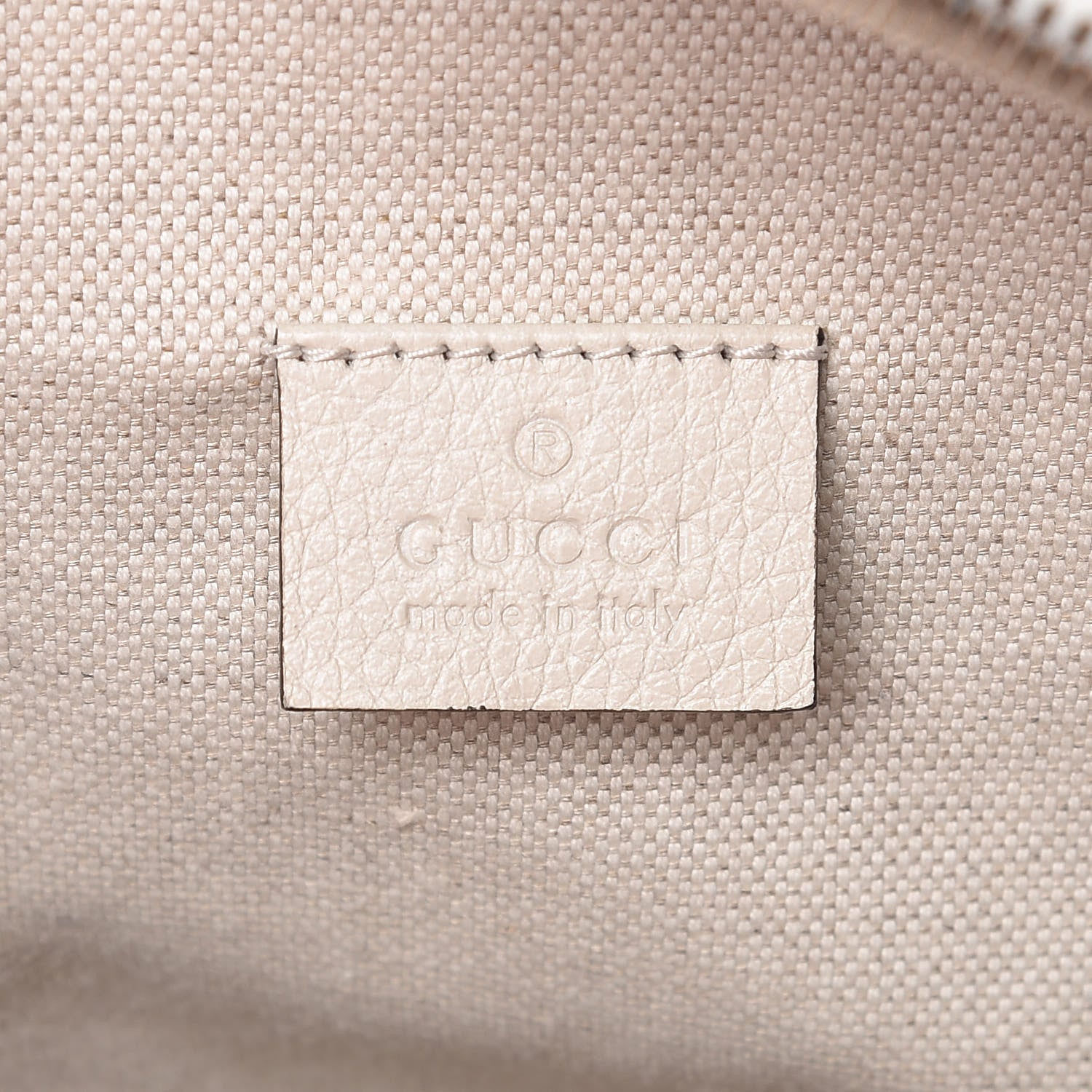 Gucci Grained Calfskin Logo Belt Bag White 6 of 11