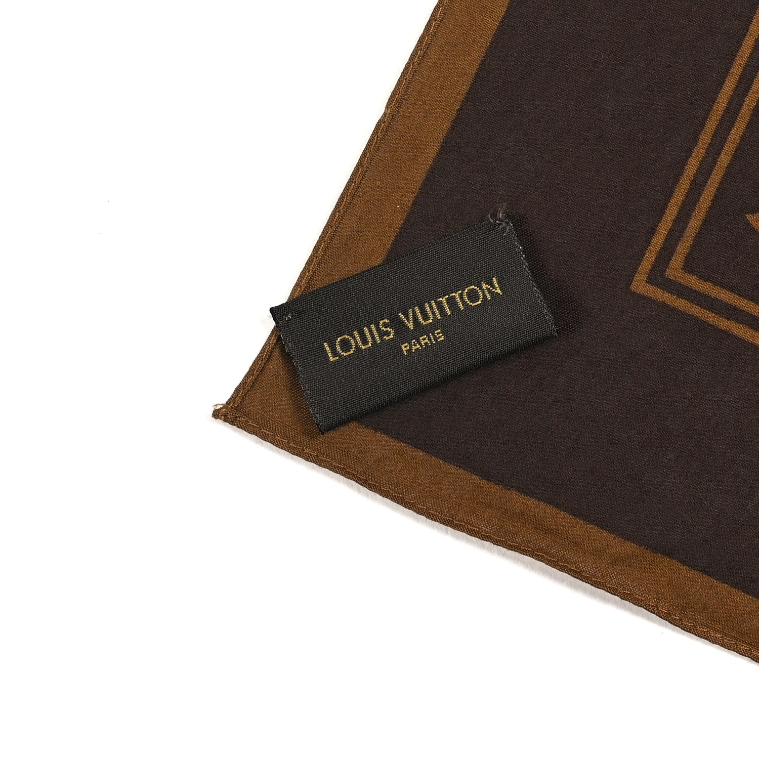 Louis Vuitton X Supreme Cotton Monogram Bandana Scarf Brown 3 of 3