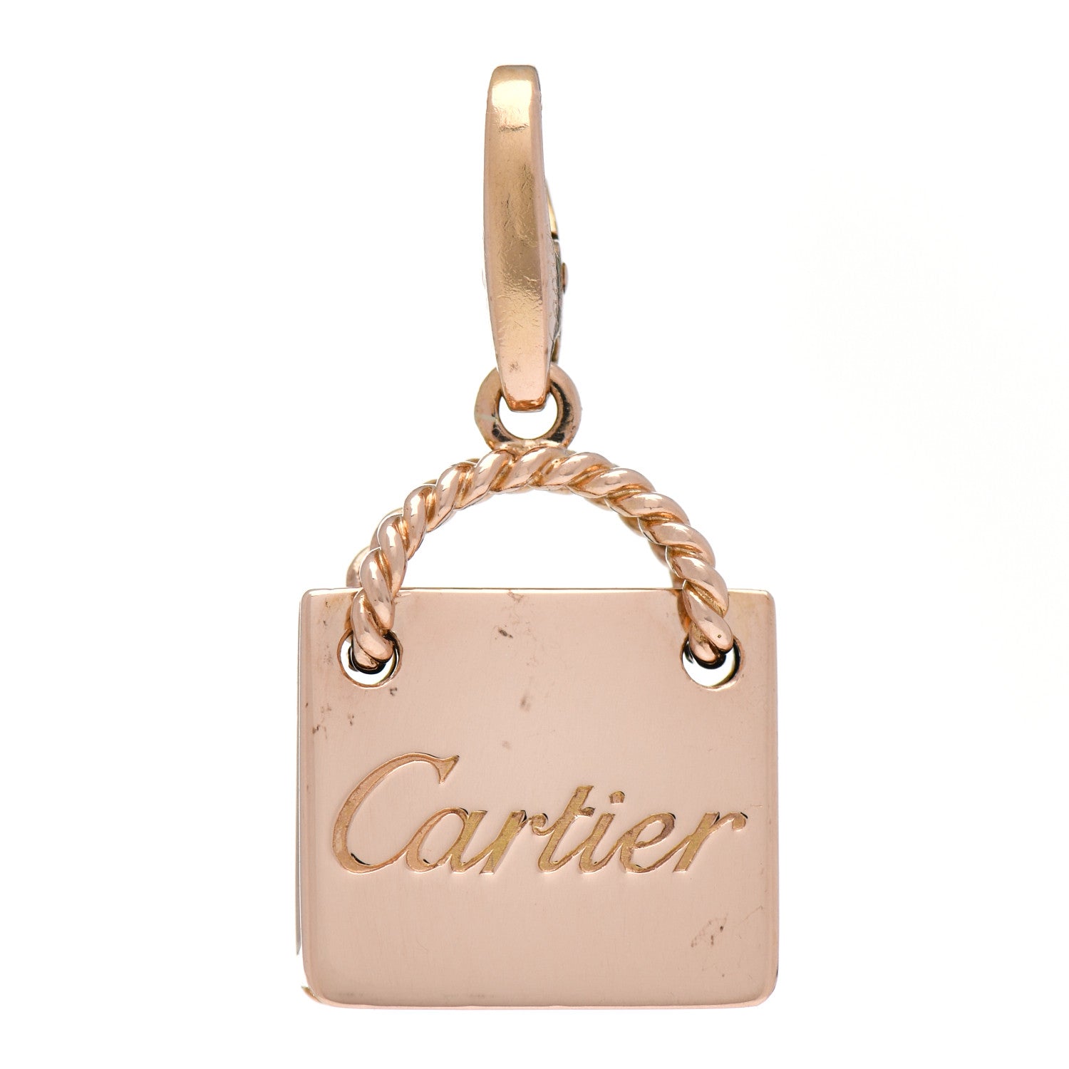 Cartier 18K Pink Gold Shopping Bag Charm 1 of 4