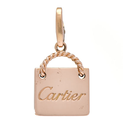Cartier 18K Pink Gold Shopping Bag Charm 1 of 4