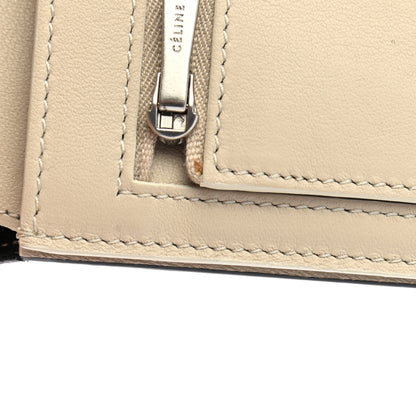 Celine Grained Calfskin Medium Multifunction Strap Wallet Black Chalk 11 of 11
