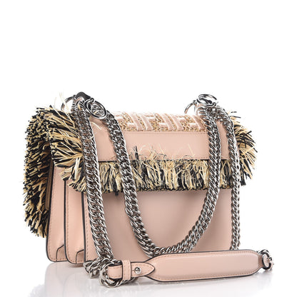 Fendi Calfskin Raffia F is Fendi FF Small Kan I Shoulder Bag Plaster Multicolor 3 of 7