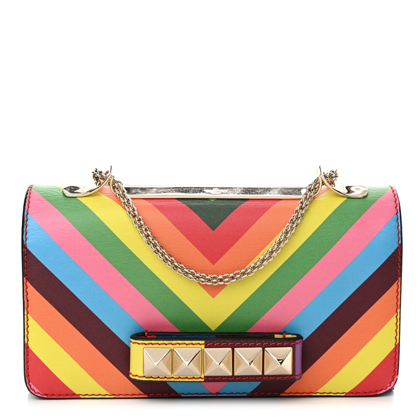 Vitello 1973 Va Va Voom Chain Shoulder Bag Multicolor