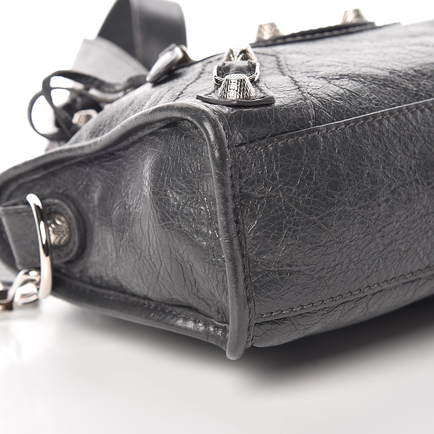 Balenciaga Agneau Giant 12 Silver Hardware Mini City Gris Fossile 6 of 13