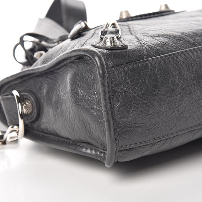 Balenciaga Agneau Giant 12 Silver Hardware Mini City Gris Fossile 6 of 13