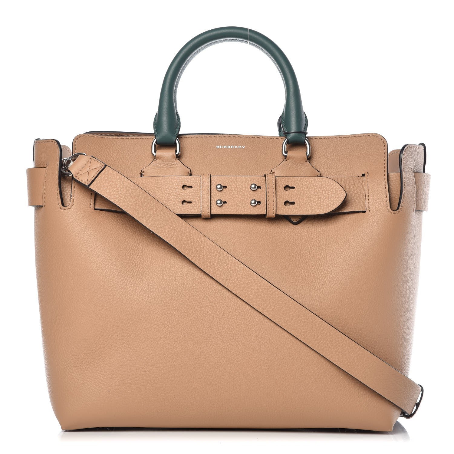 Burberry Soft Grain Calfskin Medium Belt Bag Light Camel Chalk White 1 of 10