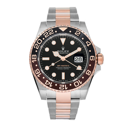 Rolex Stainless Steel 18K Everose Gold 40mm GMT-Master II Root Beer Watch 126711CHNR 1 of 5
