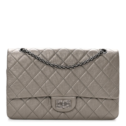 Chanel Metallic Aged Calfskin Quilted 2.55 Reissue 227 Flap Grey 1 of 10