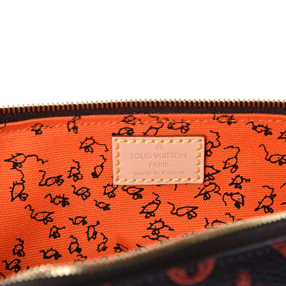 Louis Vuitton Catogram Elizabeth Pouch Orange Marron 7 of 8