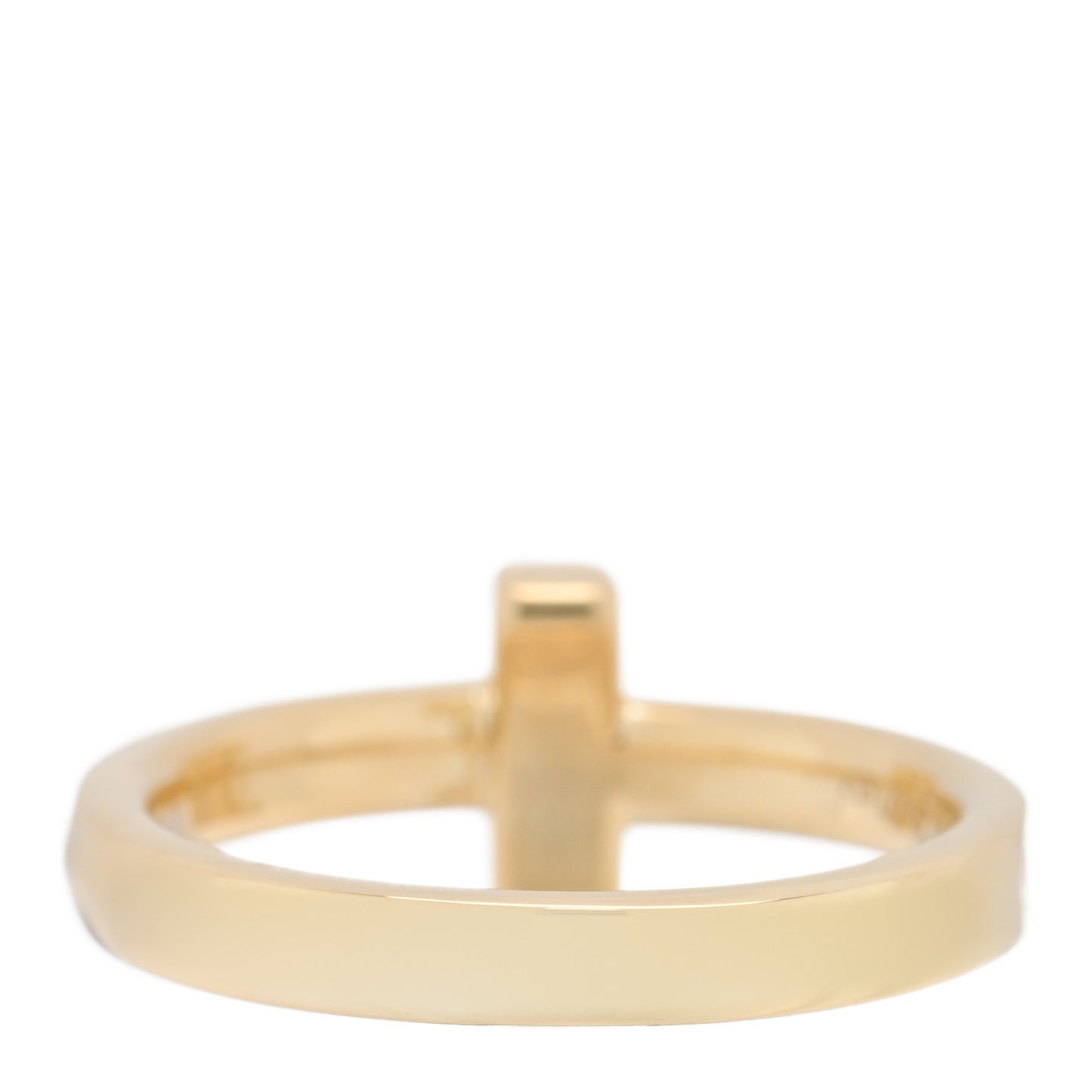 18K Yellow Gold Diamond 2.5mm T T1 Ring 47 4
