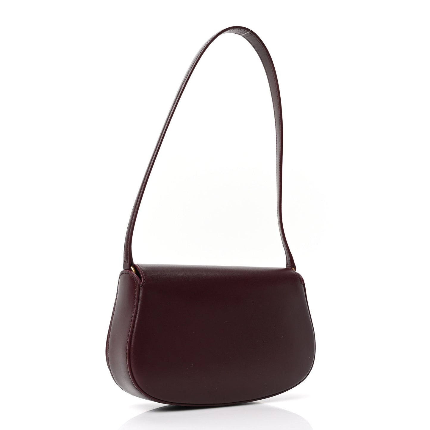 Box Calfskin Mini Voltaire Shoulder Bag Rouge Cabernet