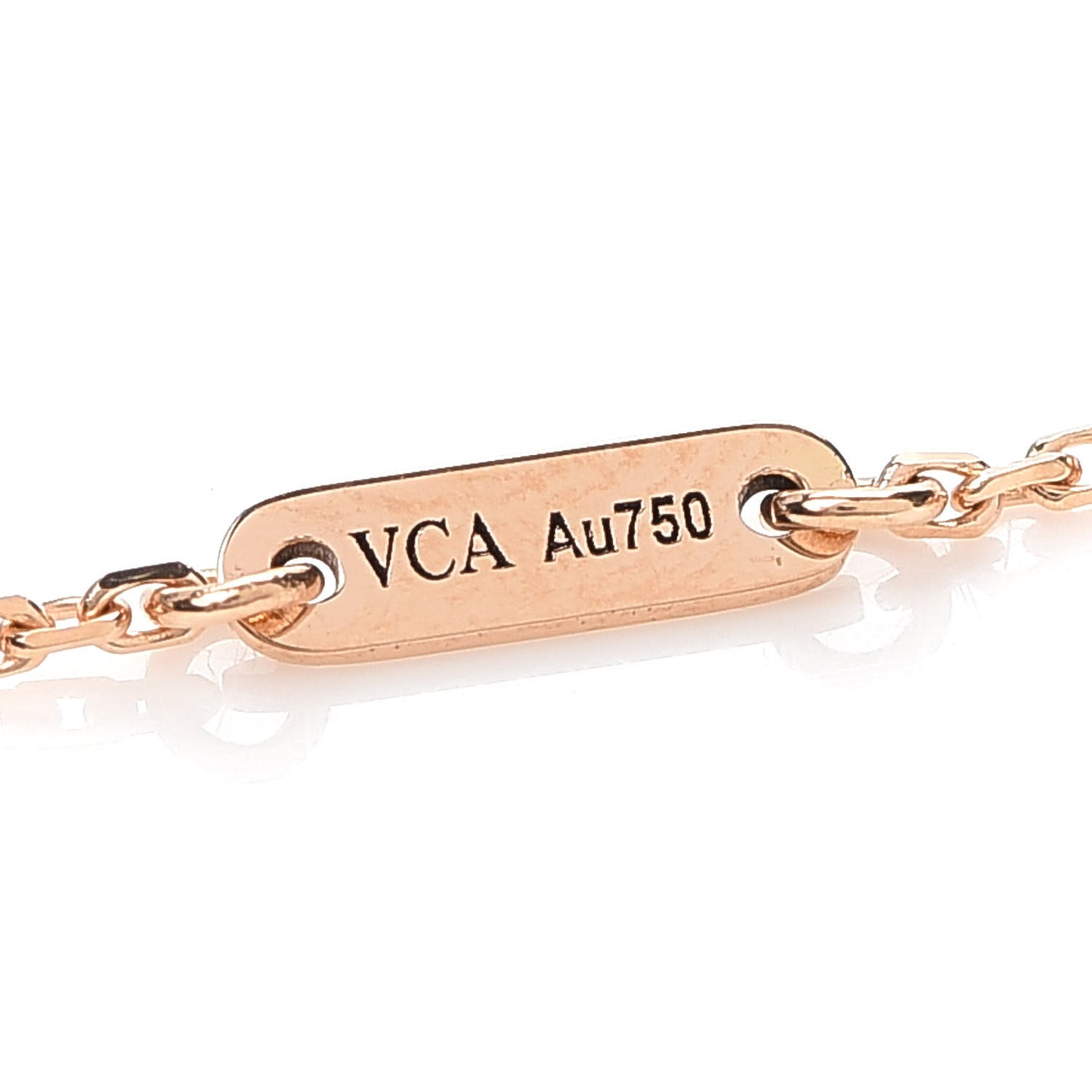 18K Rose Gold Carnelian Sweet Alhambra Bracelet