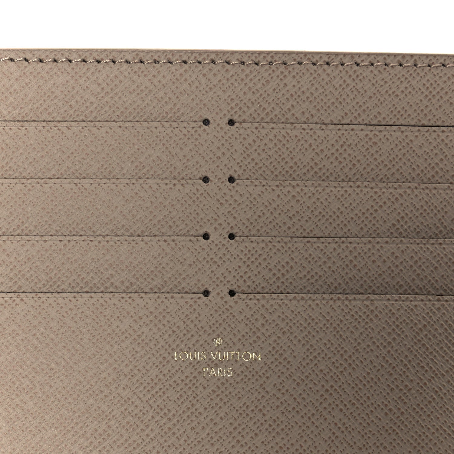 Louis Vuitton Calfskin Felicie Chain Wallet Card Holder Insert Tourterelle 6 of 7