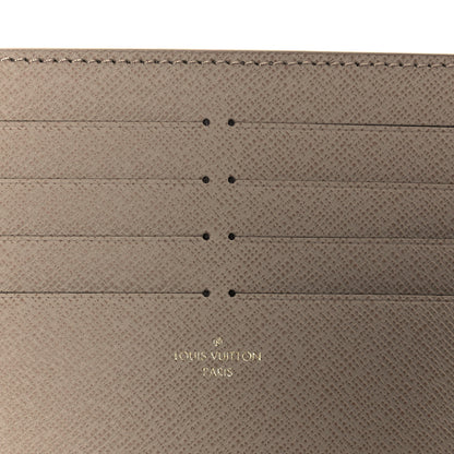 Louis Vuitton Calfskin Felicie Chain Wallet Card Holder Insert Tourterelle 6 of 7